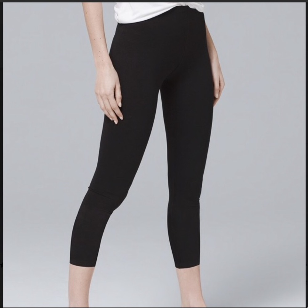 White House Black Market Crop Leg Black Leggings Size Small